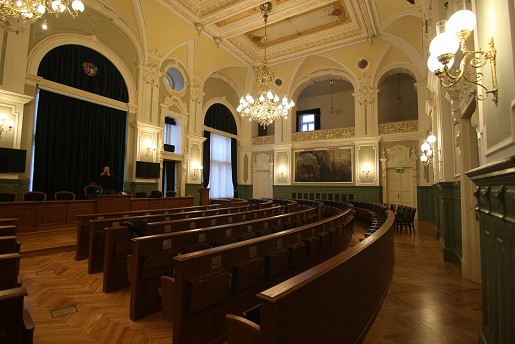 Győr, Városháza Díszterem belső rekonstrukció